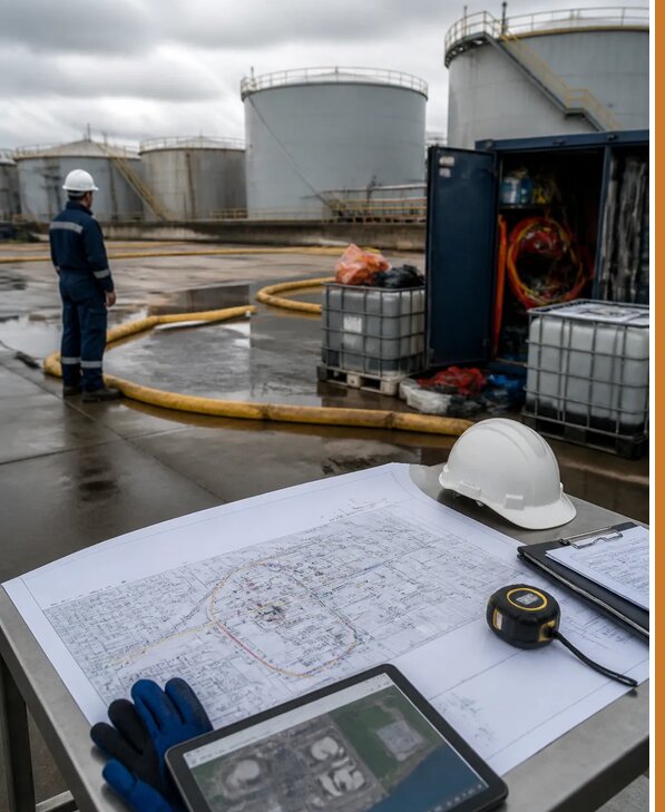 Разработка плана ликвидации разливов нефти в Липецке